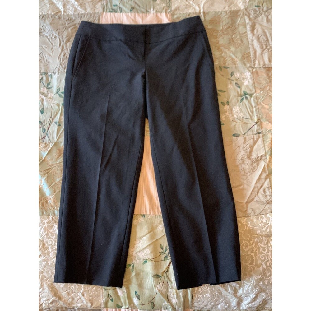 Loft Dress Crop Pants, black size 0P